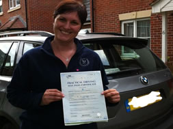 Happy learner that passed in 2012 with think drivng school