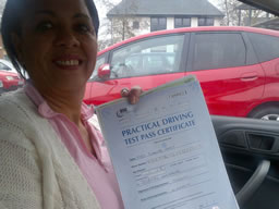 Happy learner that passed in 2012 with think drivng school