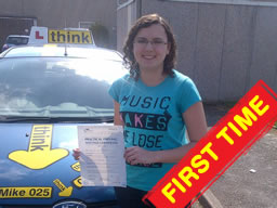 Happy learner that passed in 2012 with think drivng school