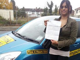 Happy learner that passed in 2012 with think drivng school