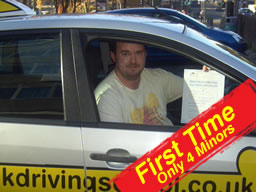 Happy learner that passed in 2012 with think drivng school