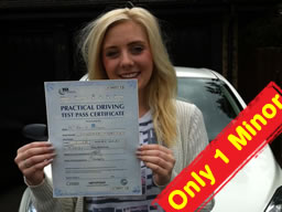 Jessica bracknell happy driving school lesson learner