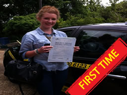 Happy learner that passed in 2012 with think drivng school