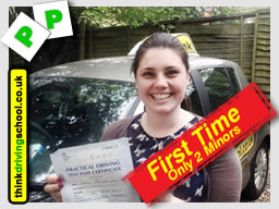 passed with think driving school trailer lessons