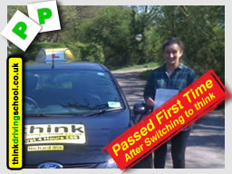 passed with think driving school trailer lessons