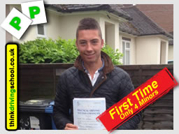 passed with think driving school lessons