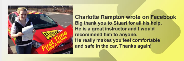 Think Drivng School Review 5 out of 5 5 star clive tester