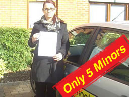 claire from camberley passed after drivng lessons with martin hurley
