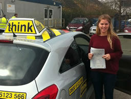 aneira from haslemere passed after driving lessons from ian weir