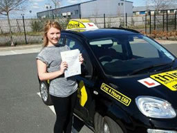 claire from headley passed today with rebecca gaywood at think driving school