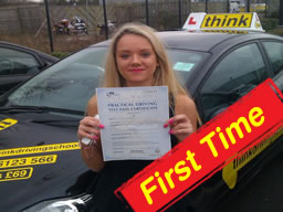 Beacky from Lindford Passed after driving lessons from think drivnig school