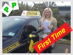 Well done Holly from Froxfield who passed today, FIRST TIME with wendy mclaren from bordon