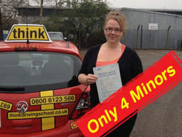 Beacky from Lindford Passed after driving lessons from think drivnig school
