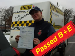 Lucy from Windsor Passed B+E trailer Test with Adam Iliffe from Think Driving School B+E
