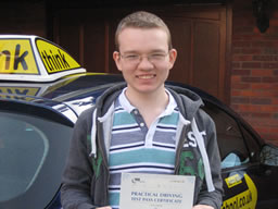 jasper from wokingham passed with john mitchell after few drivng lessons