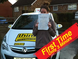 Jessica bracknell happy driving school lesson learner