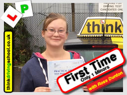 Passed with think driving school in September 2016
