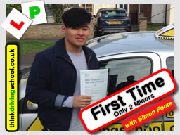 Passed with think driving school in March 2017
