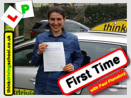 Passed with think driving school in March 2017