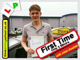 Passed with think driving school in March 2017