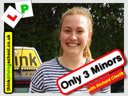 Passed with think driving school in April 2017 and left this review