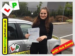 Passed with think driving school in April 2017 and left this review