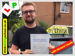 Passed with think driving school in June 2017 and left this review