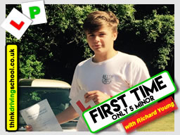 Passed with think driving school in July 2017 and left this review