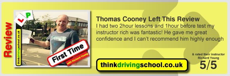 Passed with think driving school in August 2016