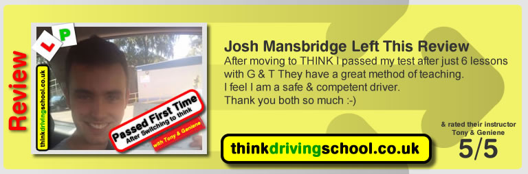 Passed with think driving school in August 2016