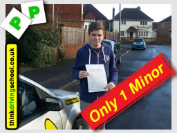 mark from fleet passed first time with think driving school