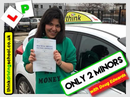 Passed with think driving school in Jauary 2018 and left this review