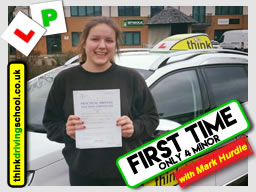 Passed with think driving school in Jauary 2018 and left this review