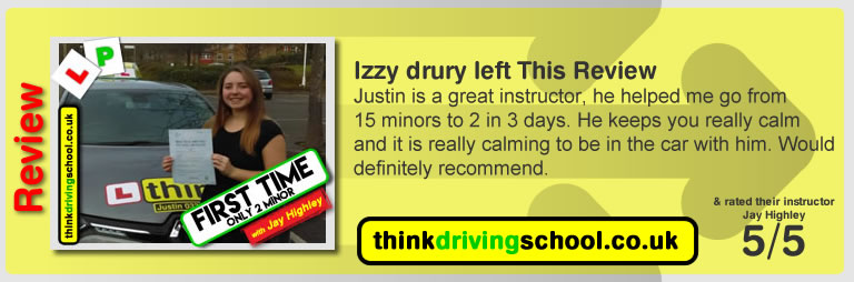 Passed with think driving school in Jauary 2018 and left this review