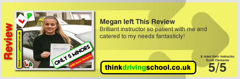 Passed with think driving school in Jauary 2018 and left this review