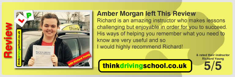 Passed with think driving school in February 2018 and left this review