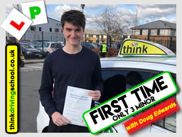 Passed with think driving school in February 2018 and left this review