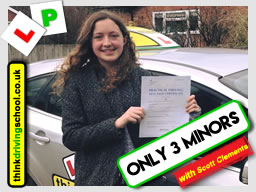Passed with think driving school in February 2018 and left this review