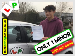 Passed with think driving school in February 2018 and left this review