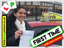 Passed with think driving school in March 2018 and left this 5 star review