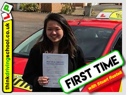 Passed with think driving school in March 2018 and left this 5 star review