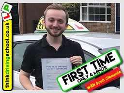 5 Star review of think Driving School Passed with think driving school in April 2018 and left this 5 star review