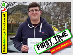 5 Star review of think Driving School Passed with think driving school in April 2018 and left this 5 star review