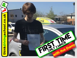 5 Star review of think Driving School Passed with think driving school in April 2018 and left this 5 star review