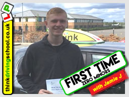 5 Star review of think Driving School Passed with think driving school in April 2018 and left this 5 star review