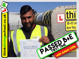 5 Star review of think Driving School Passed with think driving school in May 2018 and left this 5 star review