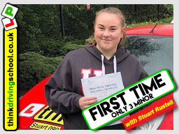 5 Star review of think Driving School Passed with think driving school in May 2018 and left this 5 star review