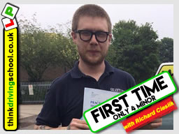 5 Star review of think Driving School Passed with think driving school in May 2018 and left this 5 star review