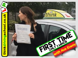 5 Star review of think Driving School Passed with think driving school in June 2018 and left this 5 star review