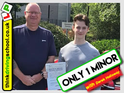 5 Star review of think Driving School Passed with think driving school in June 2018 and left this 5 star review